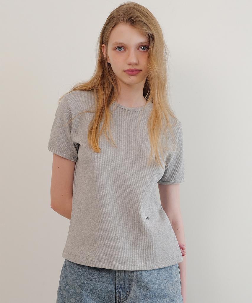 ANDNEEDS Noah Waffle T-Shirt (Gray)