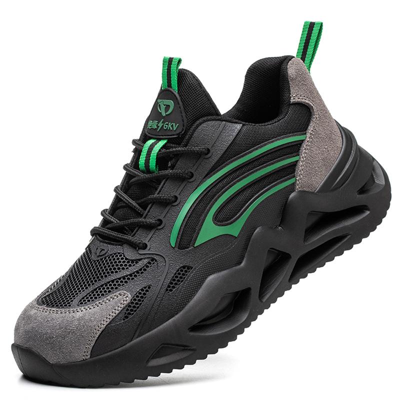 

Рабочая обувь с изоляцией 6 кВ, пластиковый носок, противоскользящие, безопасные, устойчивые к проколам, дышащие ботинки, строительная мужская обувь, кроссовки 45