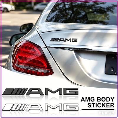 1 ks Dekorační odznak emblém 3D samolepka na karoserii kufru auta pro Mercedes Benz AMG W204 W203 W212 W211 W124 W210 GLC GLE E CLA GLA W205 W211 W213