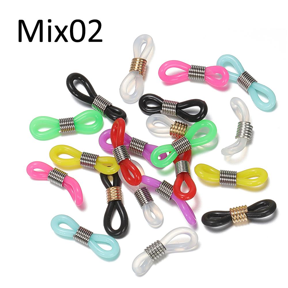 50pcs Eyeglasses Chain Rubber Connector Spectacle Frame Connector Retainer for Sunglasses Holder Chain Necklace Accessories
