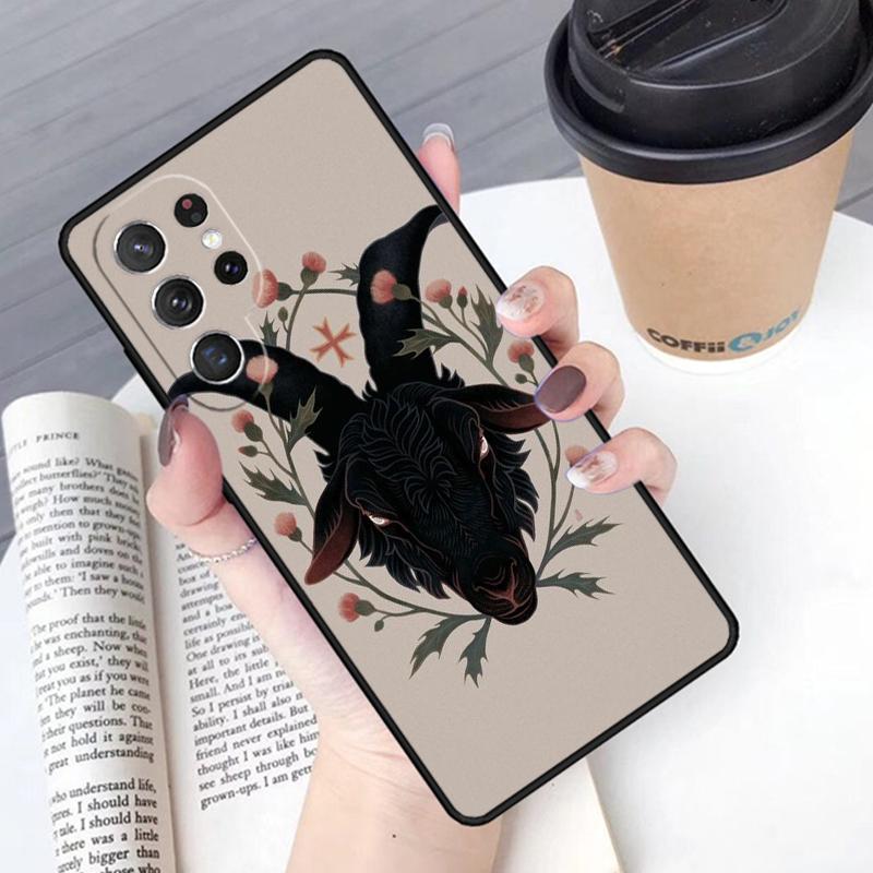Devil Satan Phone Case Cover For Samsung Galaxy S24 S25 Ultra S21 S22 Ultra S10E Note 10 Plus Note 20 FE S23