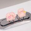 Cute 3D Pig Toilet Presser Long Nail Protector Multi-useful Toilet Press Button Home Decor Toilet Press Tool Bathroom