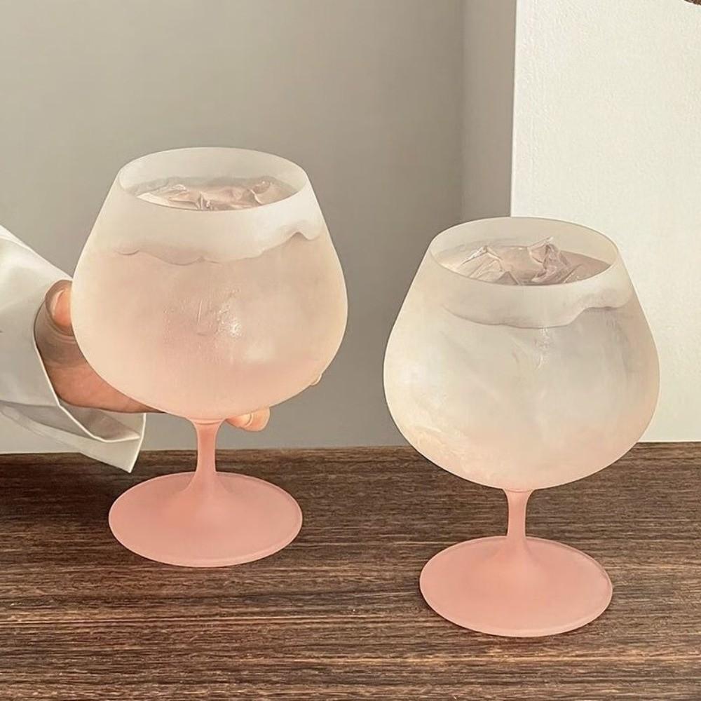 Gradient Color Red Wine Glass Frosted Ice Cream Cup Highball Glass Juice Cup  Wedding