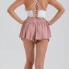 Frauen Athletische Sport Fitness Yoga Shorts Laufen Niedliche Flowy 2 In 1 Tennis Beach Volleyball Baseball Kurze Culottes