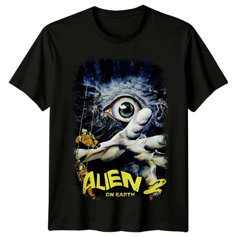 Alien On Earth () Movie Poster Inspired TShirt Retro s Tee Unisex S