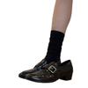 Anti-slip Shoes - New Style Women's Round-toe Shoes with Thick Heels, Single Sole