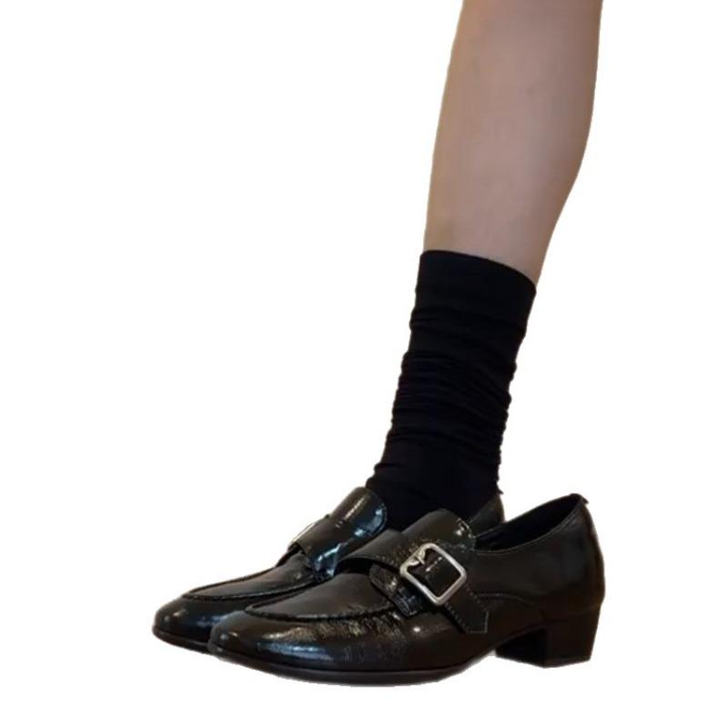 Anti-slip Shoes - New Style Women's Round-toe Shoes with Thick Heels, Single Sole