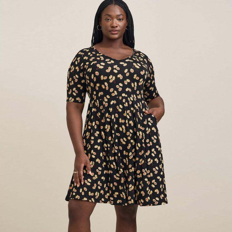 

100.00kg Plus Size Women s Clothing Fat Ice Silk Dress Tight Waist Slim Looking Floral Mid Length Long Length A- line Skirt Short Sleeve Summer B32 Color 6