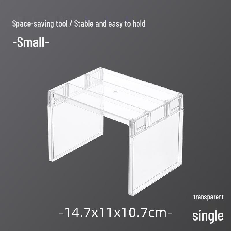 

Multi-Functional Transparent Refrigerator and Bathroom Storage Divider Shelf