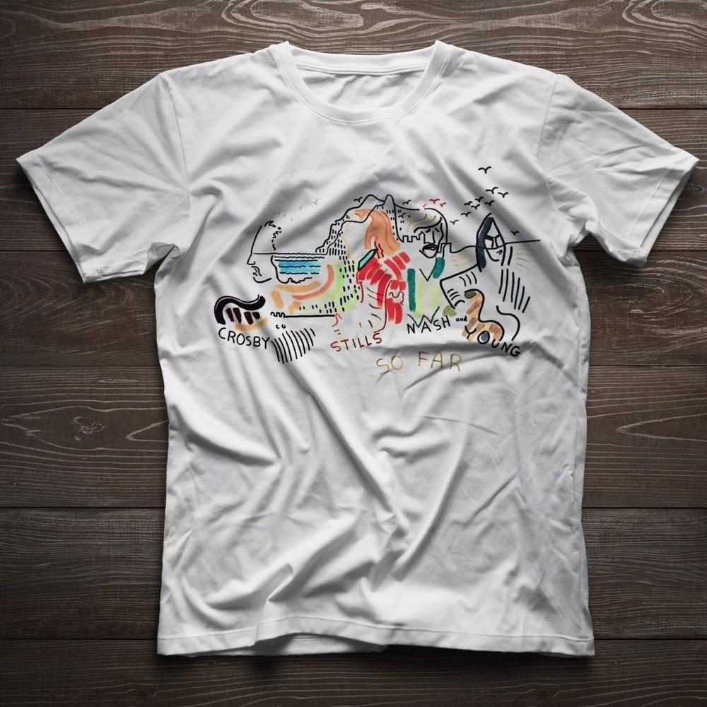 

Rare Crosby Stills Nash And Young Unisex Men S-235XL 20D2052 Unisex T-Shirt S