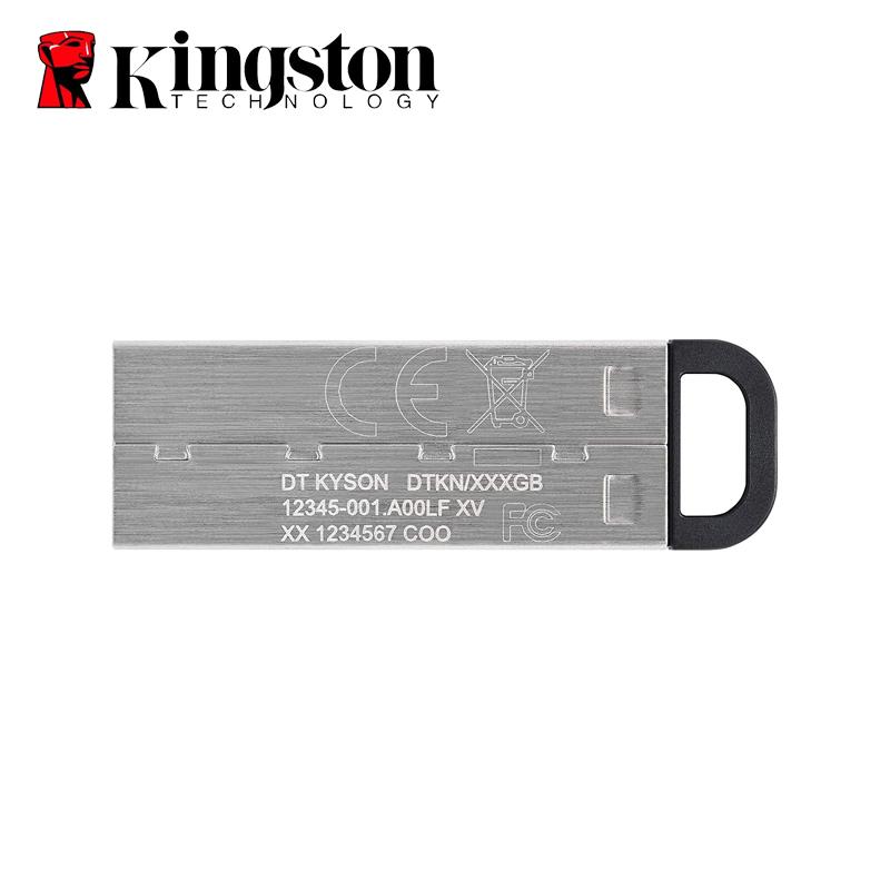 Kingston USB-накопители емкостью 256 ГБ USB 3.2 Gen 1 | Скорость до 200 МБ/с | Высокая производительность | Металлический флэш-накопитель | DataTraveler Kyson DTKN/256 ГБ/128 ГБ/64 ГБ