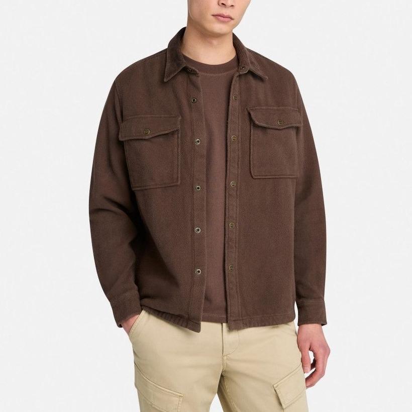 Timberland FW/AW25 Ciepła Oddychająca Jednokolorowa Kurtka Polo Męskie kurtki A6N73243