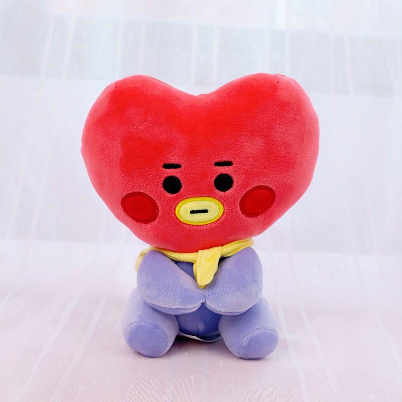 Kpop Bts Bt21 Seated Doll 20cm Baby Plush Toy Tata Cooky Chimmy Koya Mang Shooky