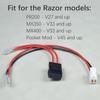 Battery Wire Harness Kit Fit for Razor PR200 MX350 MX400 Pocket Mod, PR200 V27+, MX350 V33+, MX400 V33+ - 3 Holes Plug