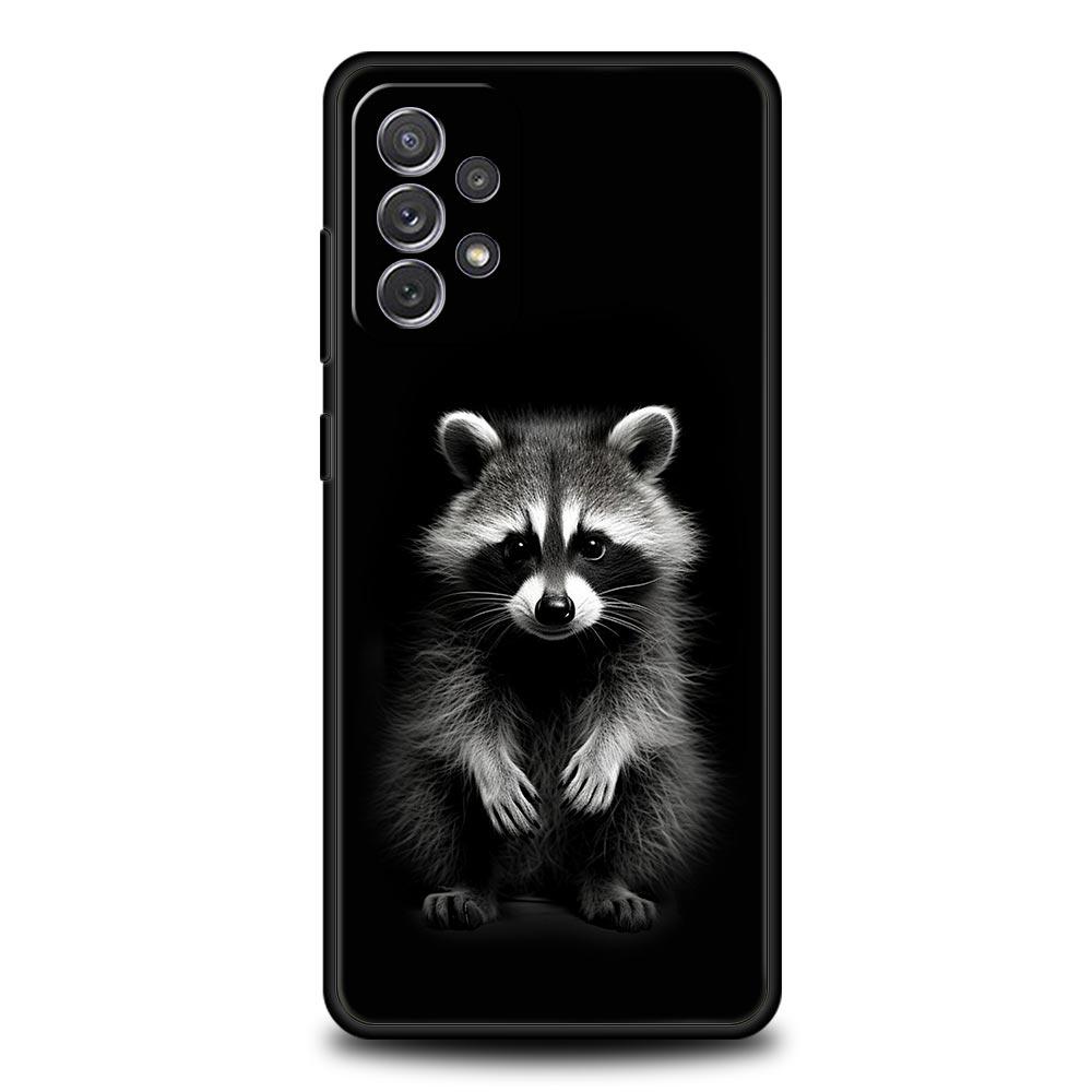Phone Case For Samsung Galaxy A17 A15 A13 A51 A71 A41 A31 A21S A07 A03S A05 A35 A55 A23 A25 A33 A53 A73 5G Cover Raccoon