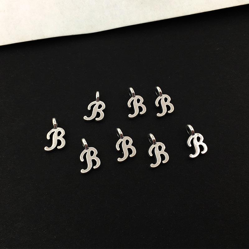 26 Alphabet Alloy Pendants for DIY Bracelets, Necklaces, Earrings & Charms