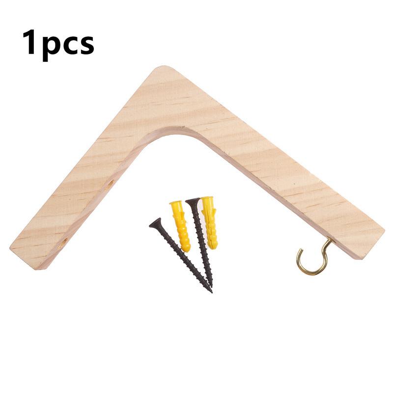 

1/2 шт. Скандинавские настенные держатели для растений из натурального дерева, подвесной крюк для цветочного горшка, скандинавский кронштейн для фонарей, колокольчиков, балконный домашний декор