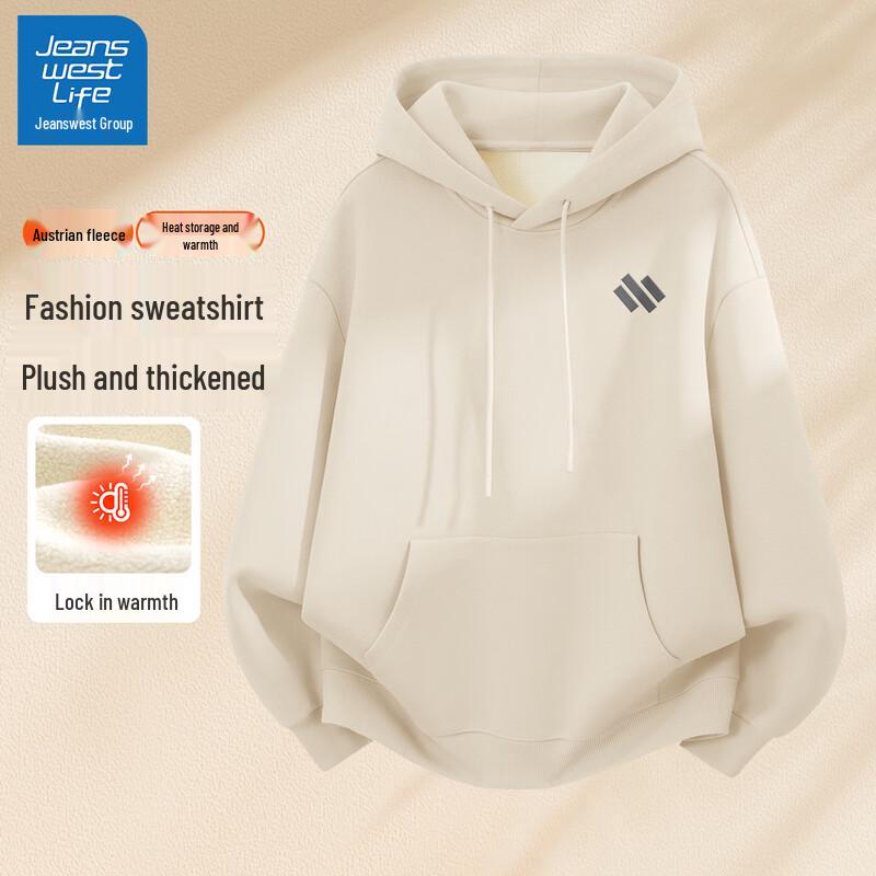 

JEANSWEST LIFE Men s 2025 Winter Fleece Hoodie 2XL (185)
