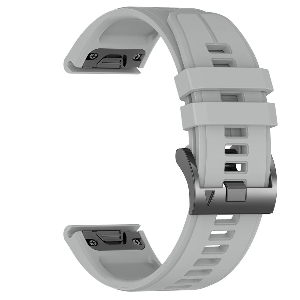 

1:1 Быстрый ремешок 22 26 мм из силикона для Garmin Fenix 8 E 7X 7 6 6X Pro 5 5X Plus/Epix Pro 51 мм 47 мм Браслет Ремешки для часов QuickFit 26mm серый