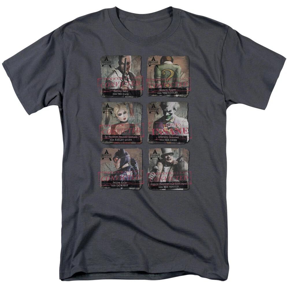 Batman Arkham City  Arkham Lineup  T-Shirt - Regular or Sleeveless - to 5X S
