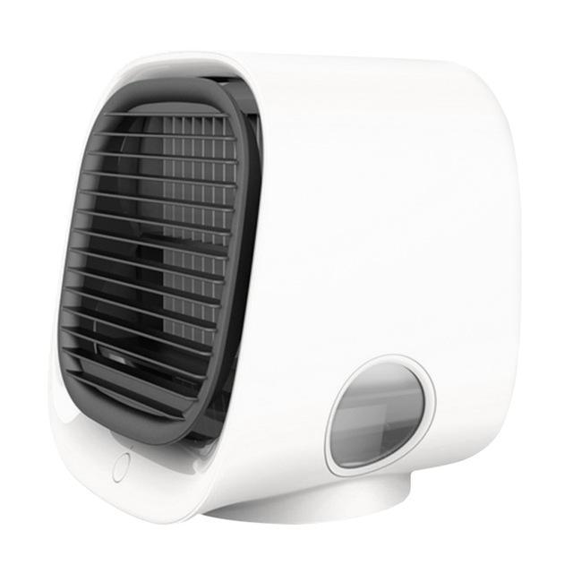 Air Cooler Fan Mini Desktop Air Conditioner with Night Light Mini USB Water Cooling Fan Humidifier Purifier Multifunction Summer