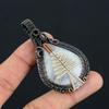 Rainbow Moonstone Pendant Gemstone Jewelry, 999 Copper Wire Wrapped Pendant, Handmade Beautiful Jewelry Pendant