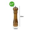 1 Piece Wood Pepper Grinder Pepper Mill Adjustable Coarseness Wooden Pepper Salt Mill Grinder Salt and Pepper Mills Shaker
