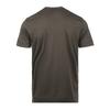 Emporio Armani Ss26 Logo Embroidered Lightweight Comfortable Lyocell Short Sleeve T-Shirt Men tops Brown EM005281AF13747M6397