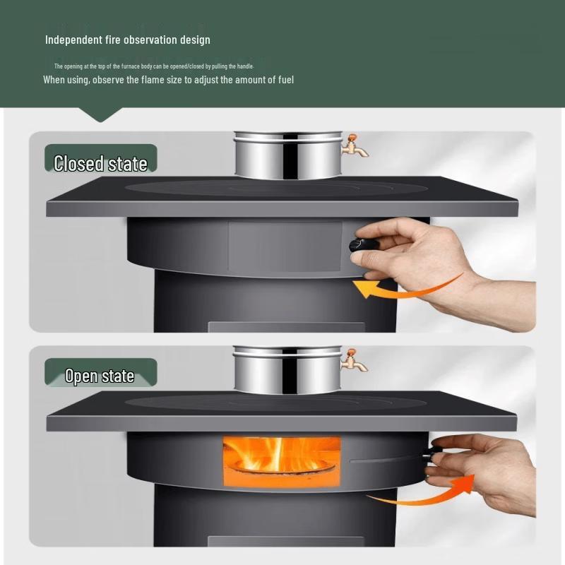 Portable Multi-fuel Gasifier Camping Stove & Heater