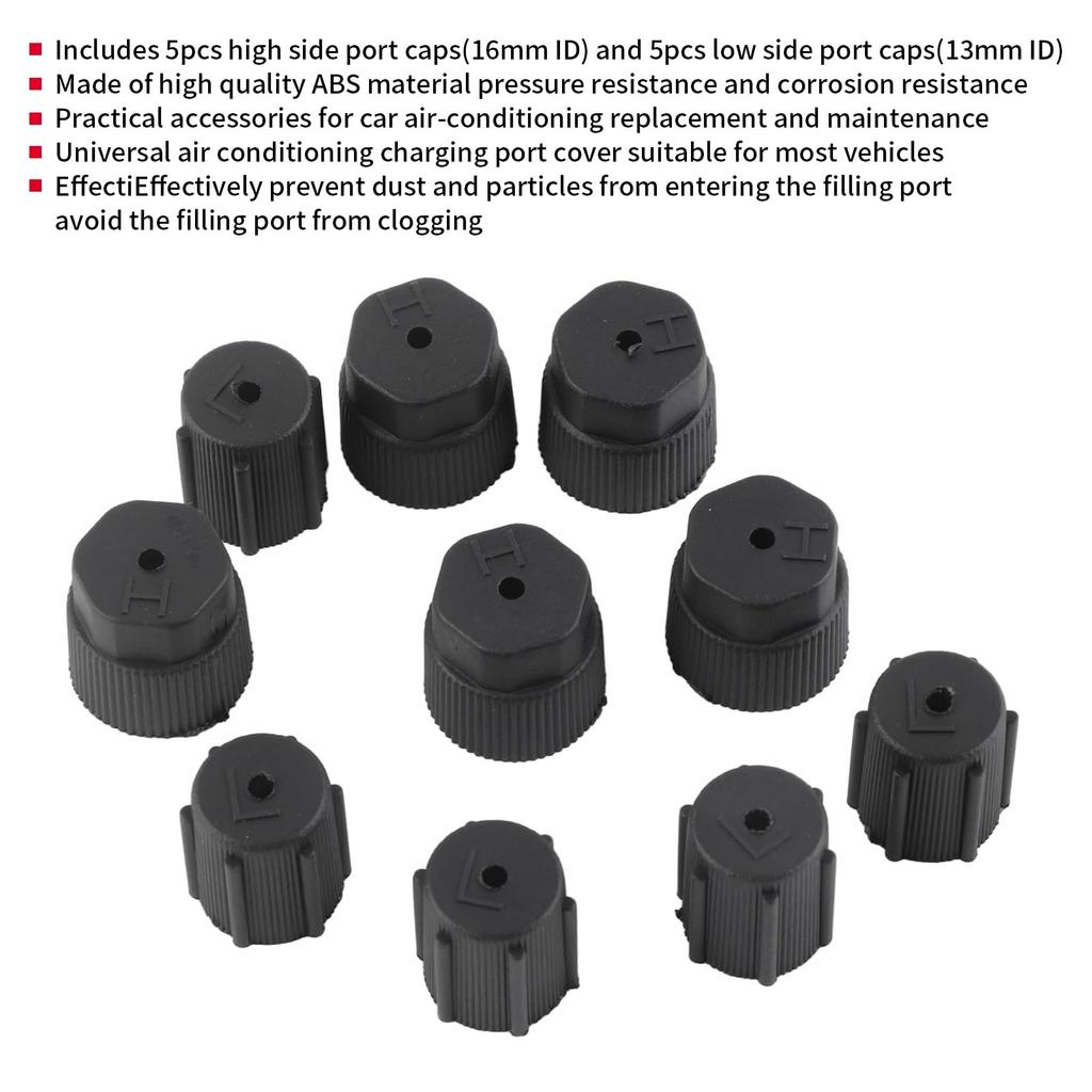 Air Valve Cap R134A AC Low Compact Cap Air Conditioner Service Cap ABS Material
