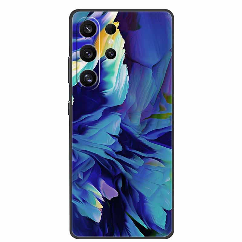 Phone Case For Samsung Galaxy S26 Ultra Colorful Painted Soft Silicone Bumper for Samsung S26 Ultra Case Marble Shockproof Cover