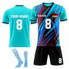 Personalised Shirts Kit Mens Girls With Name Number Custom Football Jerseys For Boys Training Suit