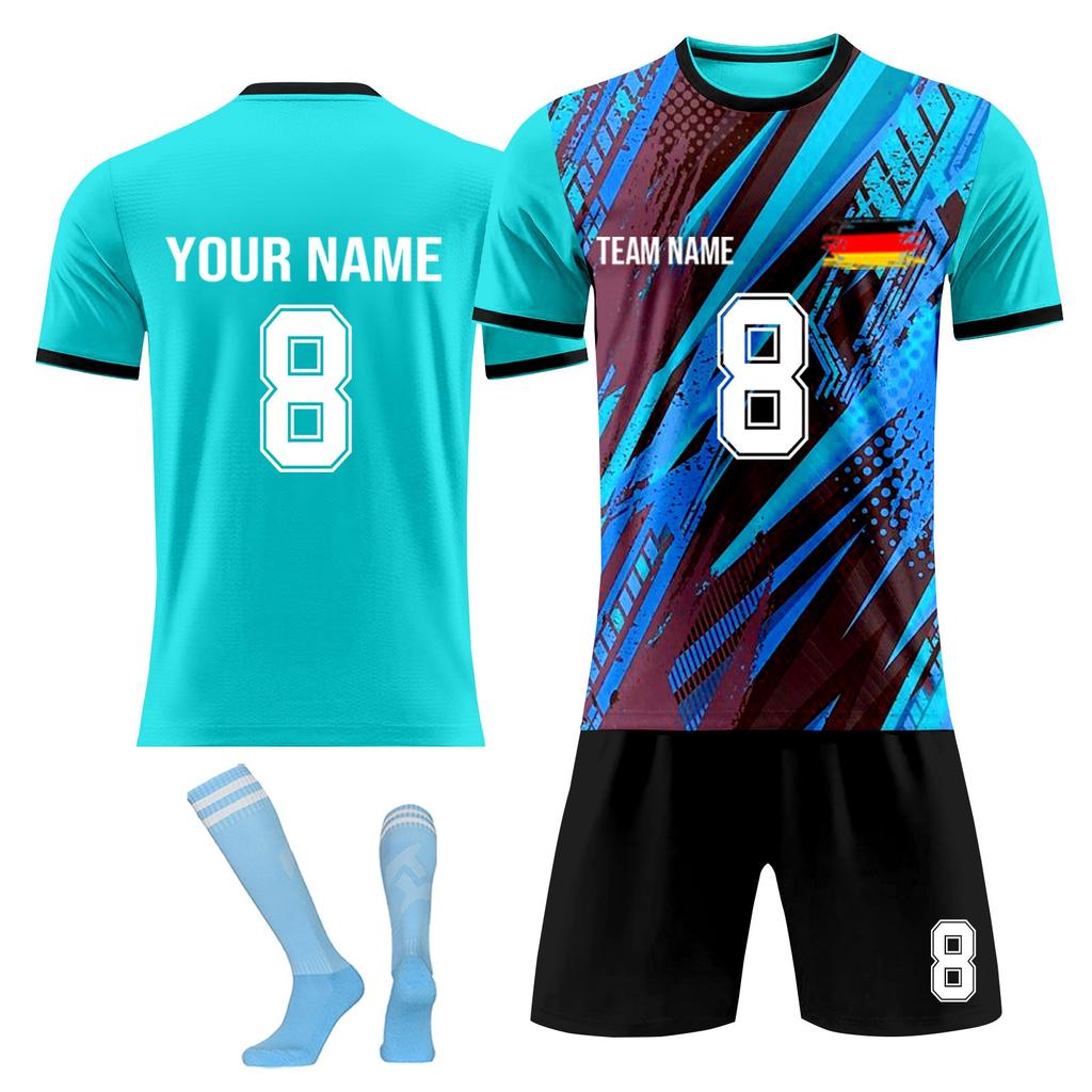 Personalised Shirts Kit Mens Girls With Name Number Custom Football Jerseys For Boys Training Suit