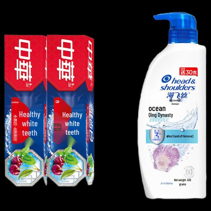 Zhonghua Healthy Teeth Whitening Toothpaste & Anti-Dandruff Shampoo Set