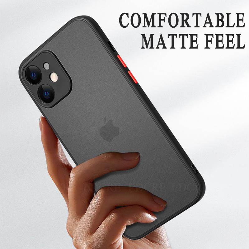 Für iPhone 13 Pro Max Hülle für iPhone 15 14 13 12 11 X XS XR 7 8 Plus Hülle Silikon Matt Transparent PC Gummi Schlank Weiche Hülle