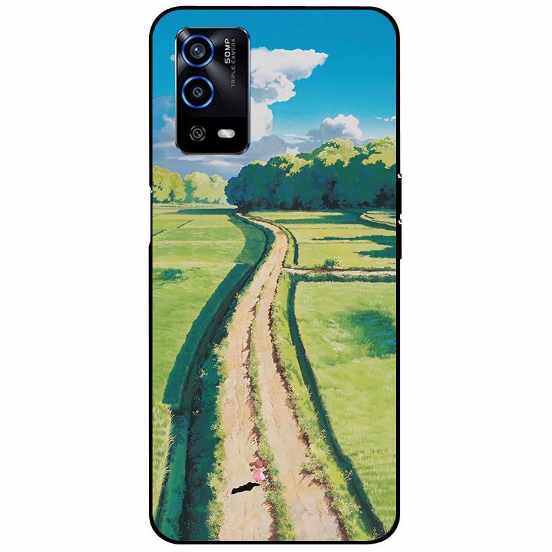 For Oppo A55 4G Case 6.51'' Soft Silicone Protective Marble Phone Cover for Oppo A55 Case TPU Funda For OPPOA55 A 55 CPH2325 Bag