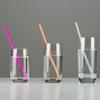 50/100Pcs Spoon Straw for Smoothie, 2 in 1 Disposable Straw with Spoon, Plastic Slush Straw for Milkshake Bubble Tea