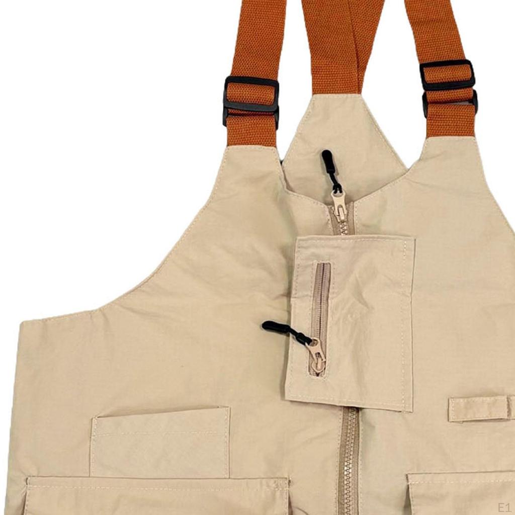 Cargo Vest Convertible Shoulder Bag Casual Waistcoat for Running Repairing