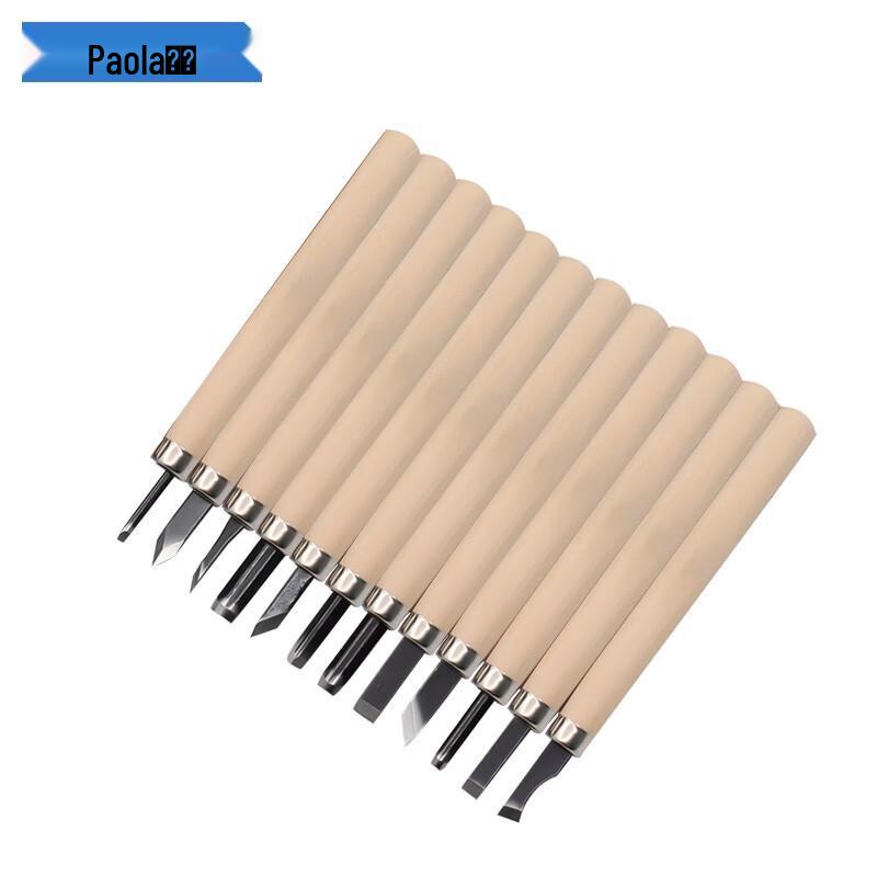 Paola 12-Piece Wood Carving Tool Set 12-Piece