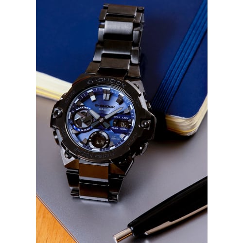 Casio Watch G-Shock G-STEEL Smartphone Link Carbon Core Guard Structure GST-B400BD-1A2JF Men's Gray