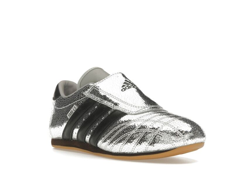 Adidas Taekwondo Silver Metallic Black JH9664 Women's Size