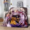 Caricature Inuyasha Fashion Blanket Sesshoumaru Flannel Warm  Portable Super Soft Children  Girls Gift