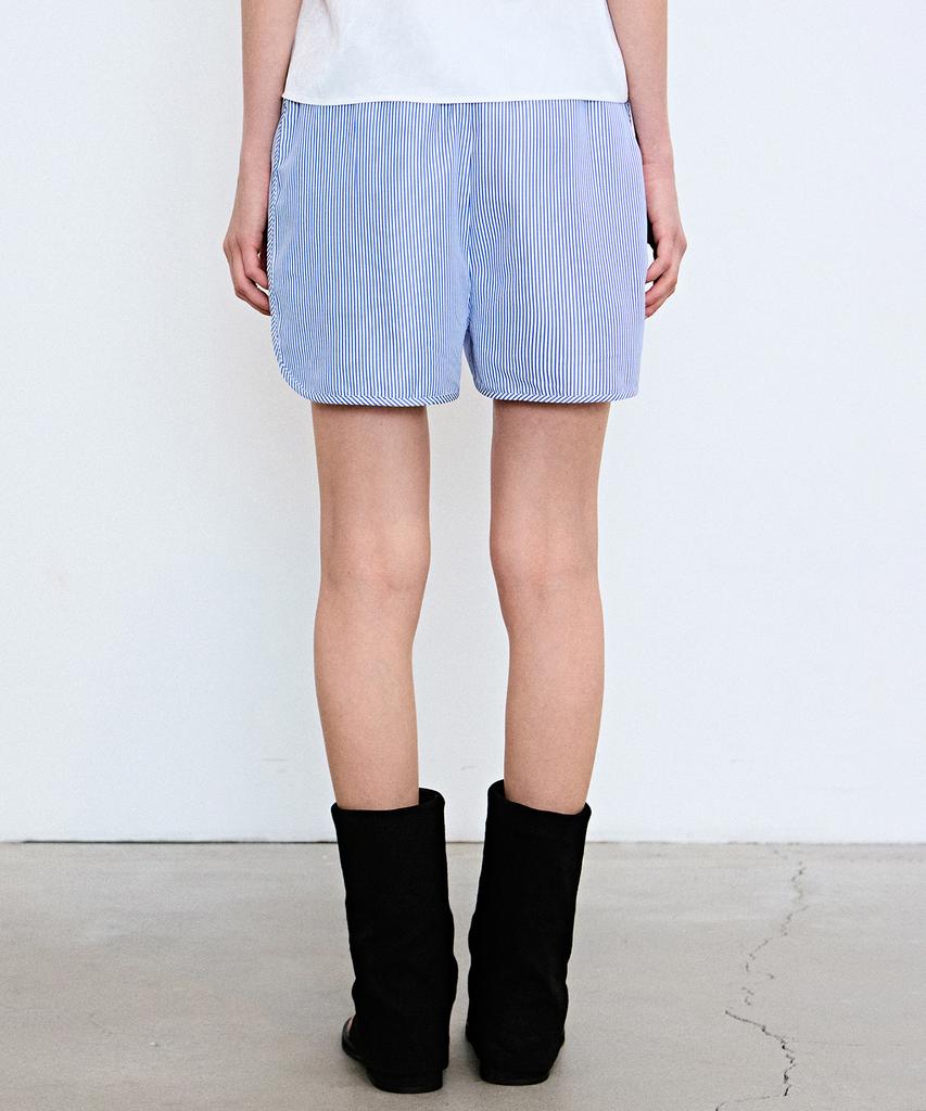 Nigaennikol Minimal Stripe Shorts Pants_Blue