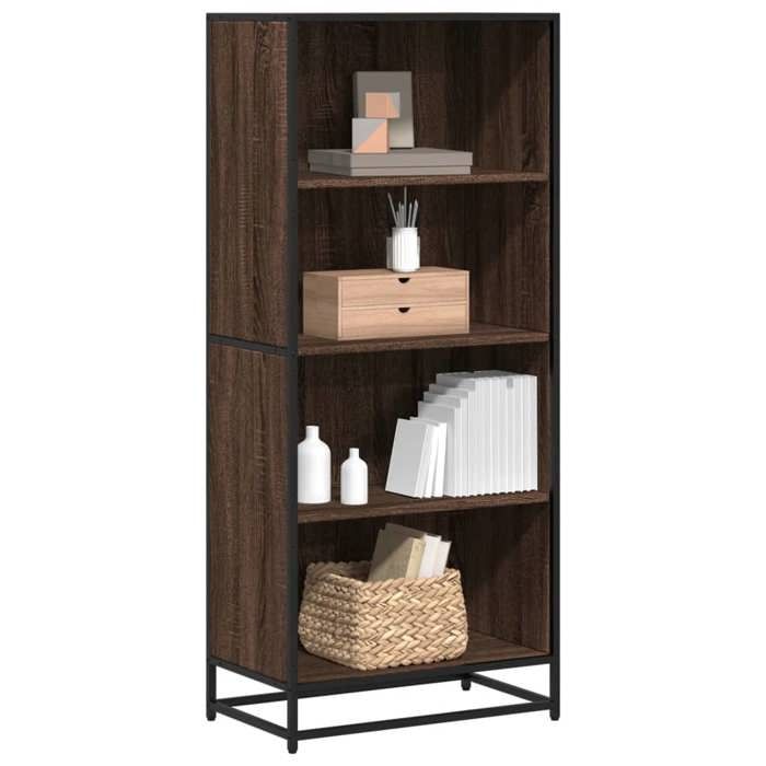 VidaXL Bibliothèque chêne marron 60x35x139 cm bois d'ingénierie, étagère à livres, porte-livres, support à livres, armoire 3300844