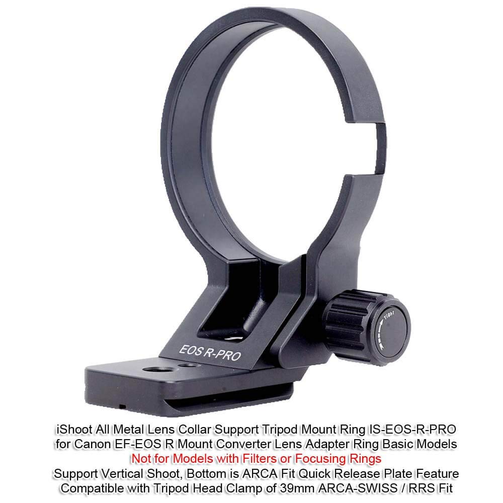 IShoot Kamerastativhalterung Stativhalterung Objektivhalterung Objektivhalterung Stativkompatibel mit Canon R-Mount Objektivadapter Kompatibel mit Stativ