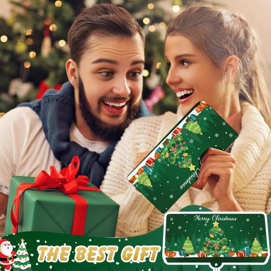 Christmas Red Envelope Money Box Gift Card Holder 10 Slots Surprise