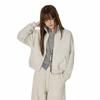 GROUND ZERO Embroidered Stand-Collar Zip-Up Cardigan