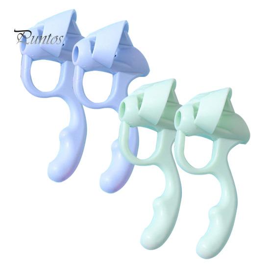 4Pcs/Set Silicone Pencil Gripper Finger Callus Prevention Correct Posture Aid Ergonomic Kids Non-Slip Pencil Holder