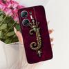 For Infinix Hot 30 5G X6832 Royal Crown Initial Letter Couple Phone Case For Infinix Hot30 5G Black Silicone Soft Covers Bumpers