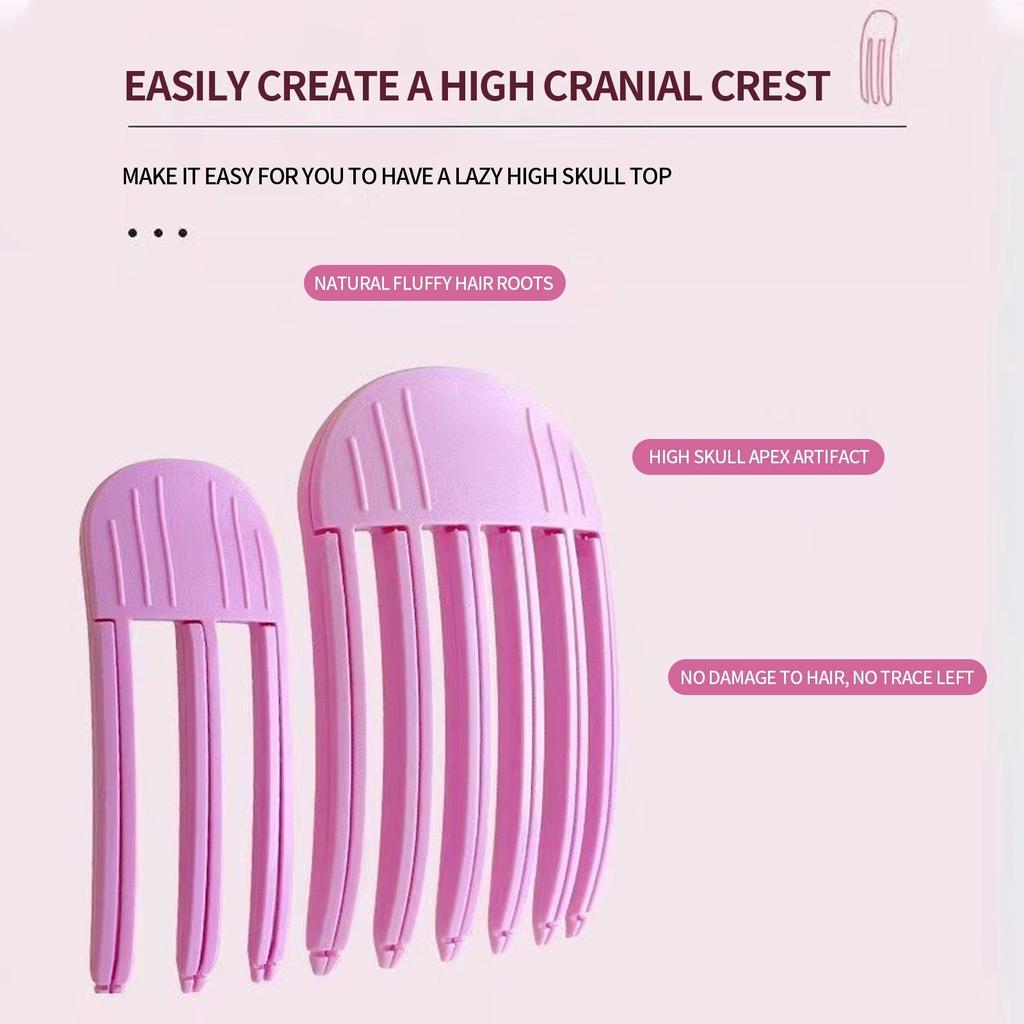 Větrný plastový hřeben, Vysoká sponka do vlasů, Úprava vlasů, Ofina, Líná sponka do vlasů